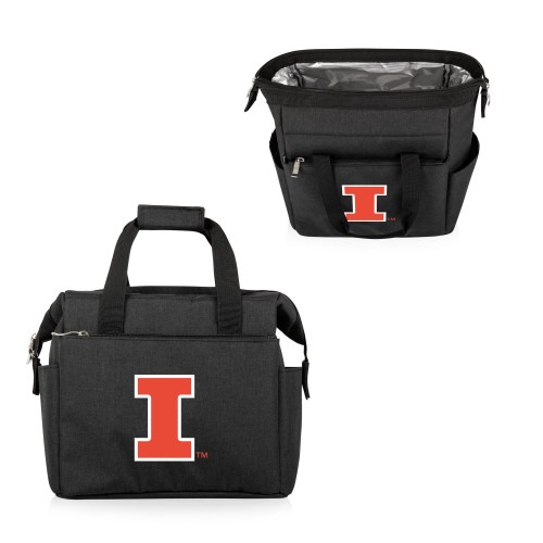 Illinois Fighting Illini On The Go Lunch Bag Cooler, (Black)