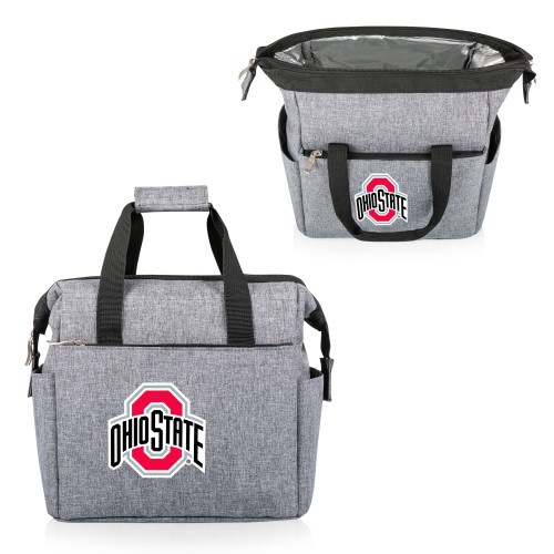 Ohio State Buckeyes On The Go Lunch Bag Cooler, (Heathered Gray)