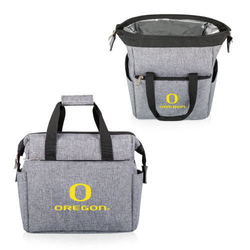 Oregon Ducks On The Go Lunch Bag Cooler, (Heathered Gray)