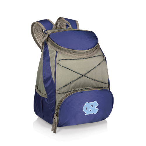 North Carolina Tar Heels PTX Backpack Cooler, (Navy Blue with Gray Accents)