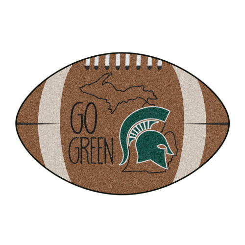 Michigan State University Southern Style Football Mat 20.5"x32.5"