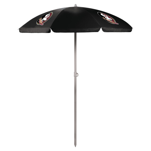 Florida State Seminoles 5.5 Ft. Portable Beach Umbrella, (Black)