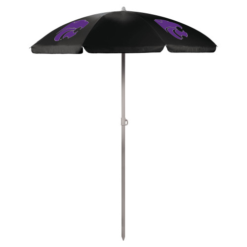 Kansas State Wildcats 5.5 Ft. Portable Beach Umbrella, (Black)