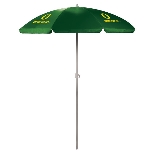 Oregon Ducks 5.5 Ft. Portable Beach Umbrella, (Hunter Green)