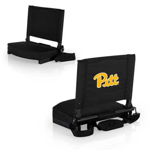 Pittsburgh Panthers Gridiron Stadium Seat, (Black)