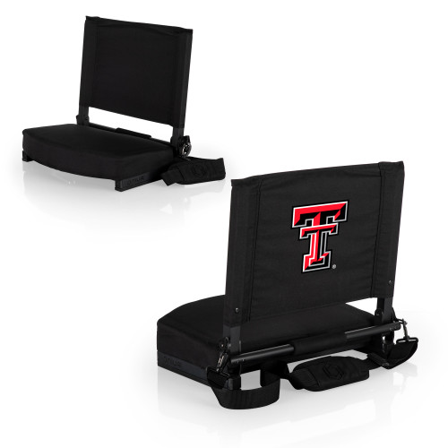 Texas Tech Red Raiders Gridiron Stadium Seat, (Black)