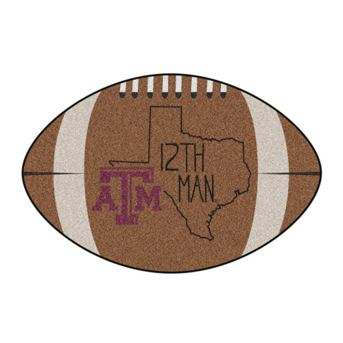 Texas A&M University Southern Style Football Mat 20.5"x32.5"