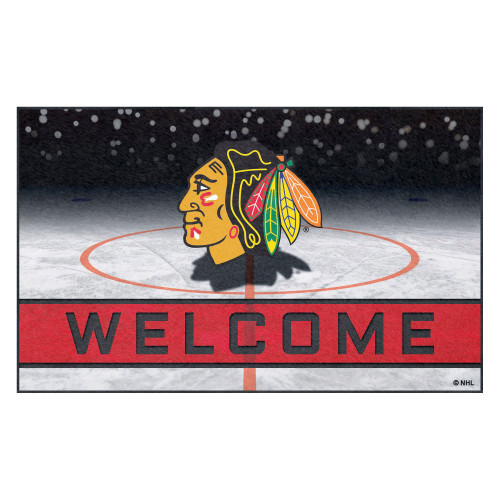 NHL - Chicago Blackhawks Crumb Rubber Door Mat 18"x30"