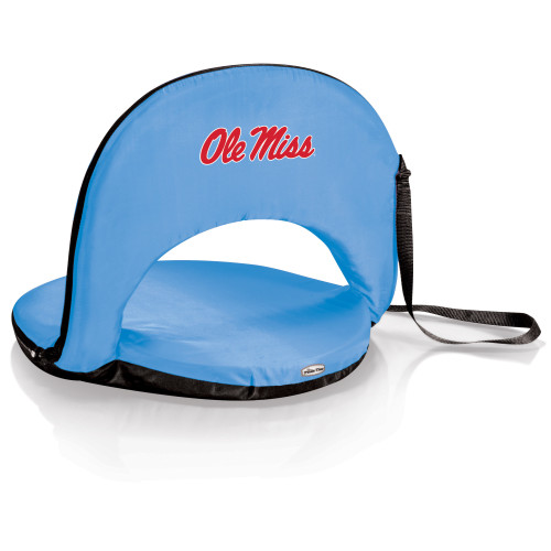 Ole Miss Rebels Oniva Portable Reclining Seat, (Sky Blue)