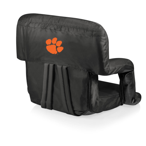 Clemson Tigers Ventura Portable Reclining Stadium Seat, (Black)