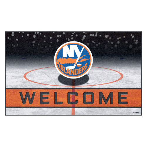 NHL - New York Islanders Crumb Rubber Door Mat 18"x30"