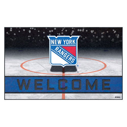 NHL - New York Rangers Crumb Rubber Door Mat 18"x30"