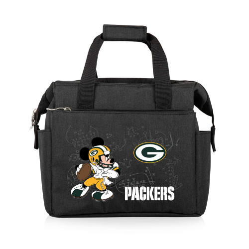 Green Bay Packers Mickey Mouse On The Go Lunch Bag Cooler, (Black)