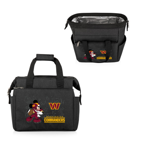 Washington Commanders Mickey Mouse On The Go Lunch Bag Cooler, (Black)