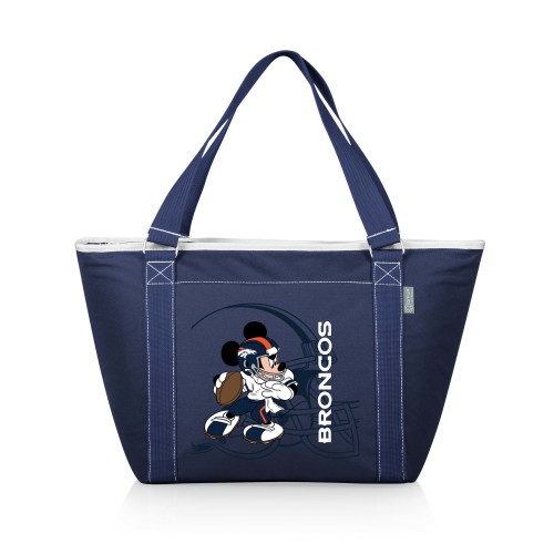 Denver Broncos Mickey Mouse Topanga Cooler Tote Bag, (Navy Blue)