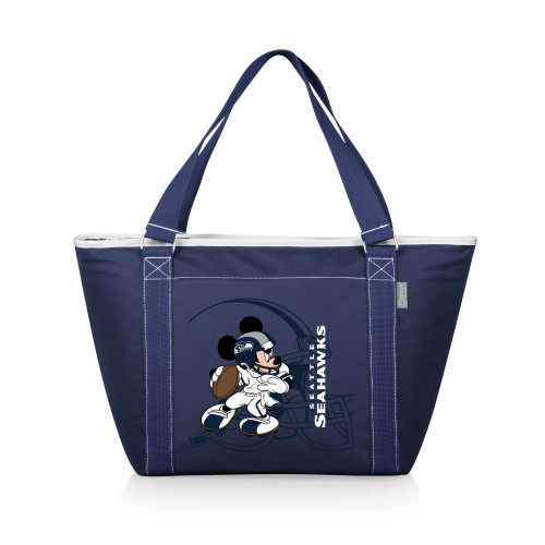 Seattle Seahawks Mickey Mouse Topanga Cooler Tote Bag, (Navy Blue)