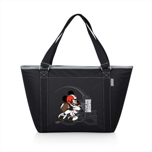 Cleveland Browns Mickey Mouse Topanga Cooler Tote Bag, (Black)