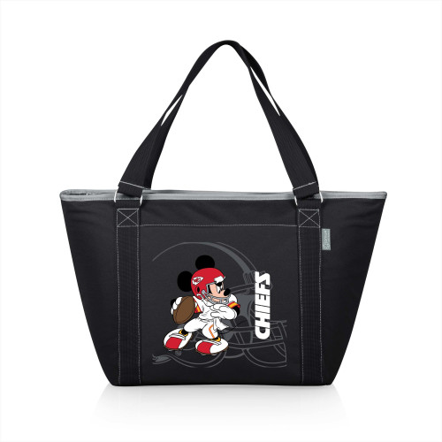 Kansas City Chiefs Mickey Mouse Topanga Cooler Tote Bag, (Black)
