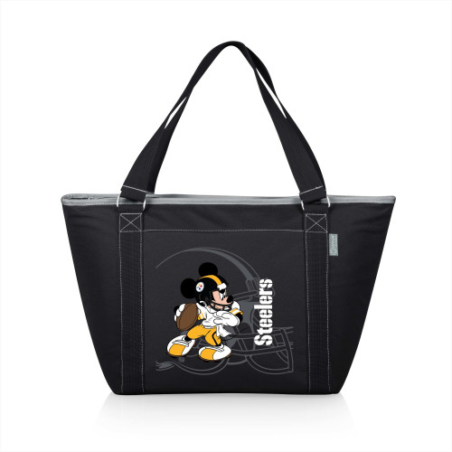 Pittsburgh Steelers Mickey Mouse Topanga Cooler Tote Bag, (Black)