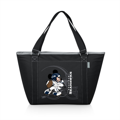 Seattle Seahawks Mickey Mouse Topanga Cooler Tote Bag, (Black)