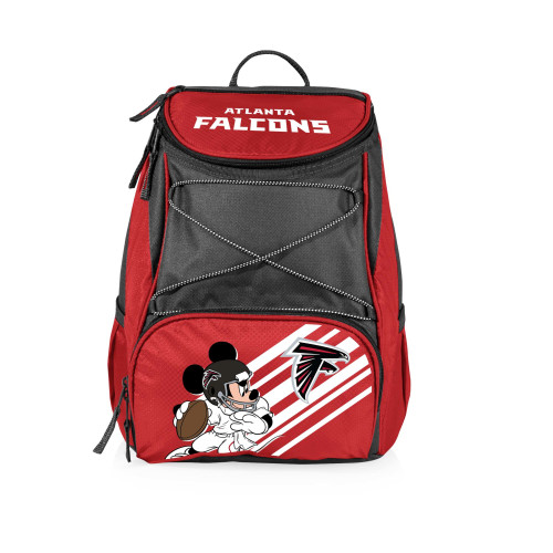 Atlanta Falcons Mickey Mouse PTX Backpack Cooler, (Red with Gray Accents)