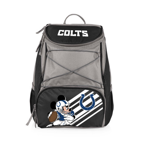 Indianapolis Colts Mickey Mouse PTX Backpack Cooler, (Black with Gray Accents)