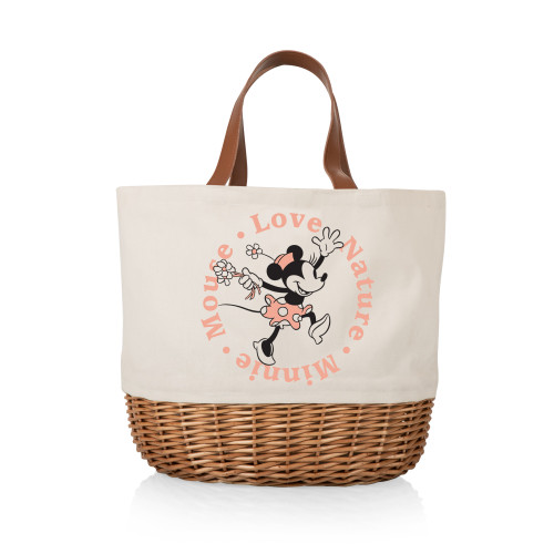 Minnie Mouse Promenade Picnic Basket, (Beige Canvas)