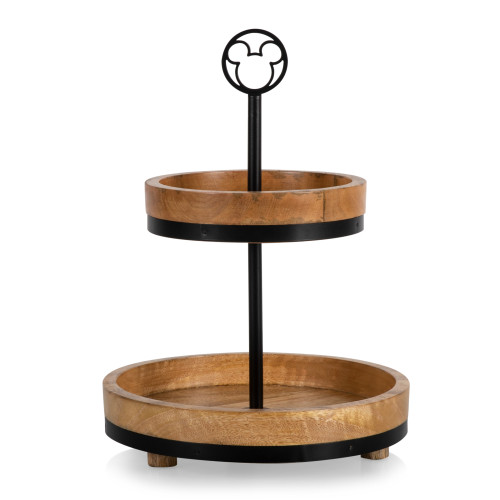 Mickey Mouse Two Tier Serving Tray, (Mango Wood)