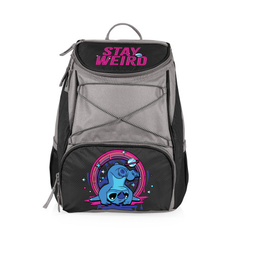 Lilo & Stitch Stitch Handstand PTX Backpack Cooler, (Black with Gray Accents)