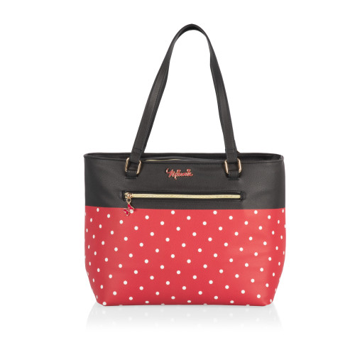 Minnie Mouse Uptown Cooler Tote Bag, (Black)