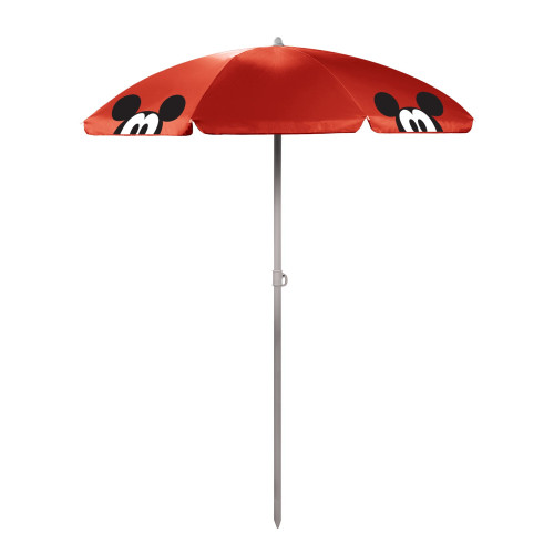 Mickey Mouse 5.5 Ft. Portable Beach Umbrella, (Red)
