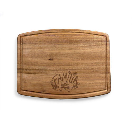 Encanto Familia Ovale Acacia Cutting Board, (Acacia Wood)