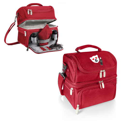 Coca-Cola Emoji Pranzo Lunch Bag Cooler with Utensils, (Red)