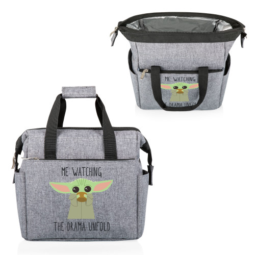 Mandalorian The Child Drama On The Go Lunch Bag Cooler, (Heathered Gray)