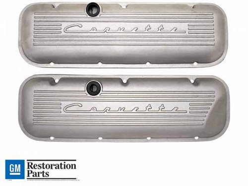 Chevy Big Block / 396 / 427 / 454 / 502 CORVETTE® Script Valve Covers - As-Cast