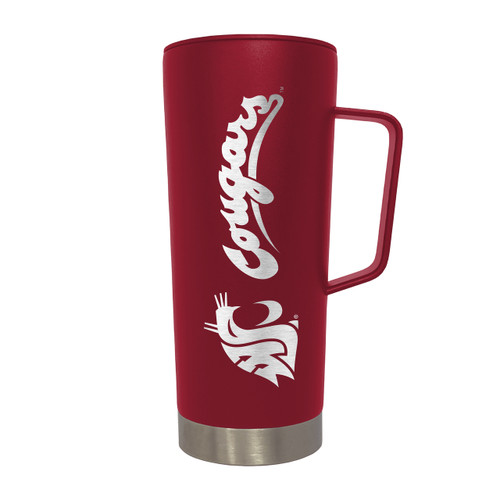 NCAA Washington State Cougars 18oz Roadie Tumbler with Handle