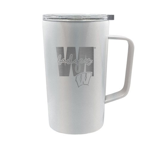 NCAA Wisconsin Badgers 18oz Hustle Travel Mug