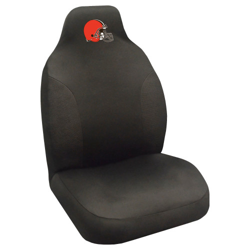 Cleveland Browns Seat Cover  Helmet Primary Logo Black