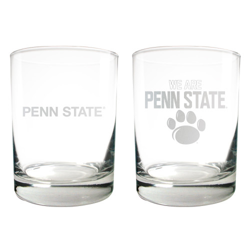 NCAA Penn State Nittany Lions 2pc Rocks Glass Set