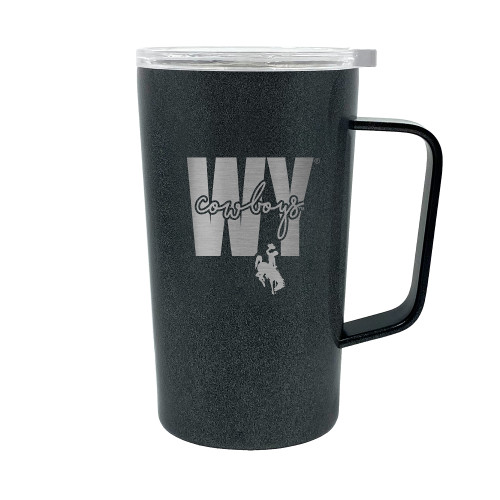 NCAA Wyoming Cowboys 18oz Onyx Hustle Travel Mug