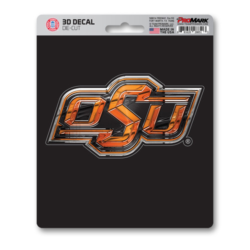 Oklahoma State Cowboys 3D Decal "OSU" Logo