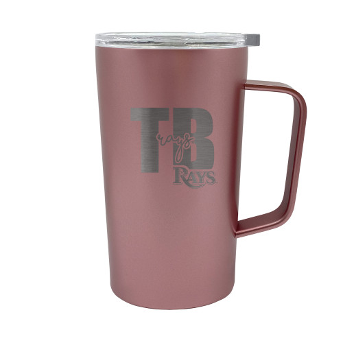 MLB Tampa Bay Rays 18oz Rose Gold Hustle Travel Mug