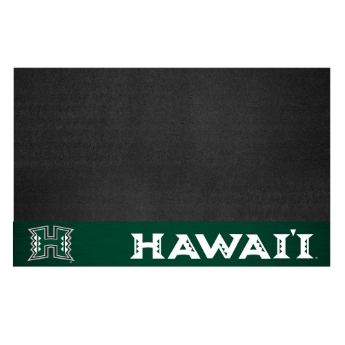 University of Hawaii - Hawaii Rainbows Grill Mat H Primary Logo Green