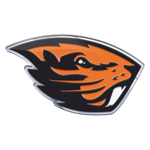 Oregon State University - Oregon State Beavers Embossed Color Emblem "OS" Alternate Logo Orange & Black