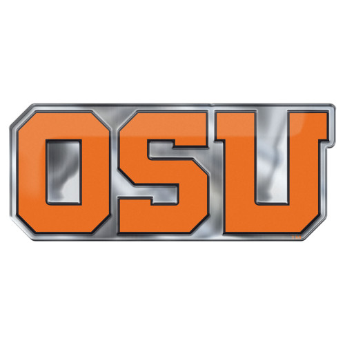 Oregon State University - Oregon State Beavers Embossed Color Emblem 2 "OSU" Logo Orange