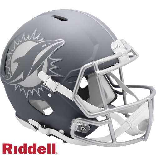 Miami Dolphins Helmet Riddell Authentic Full Size Speed Style Slate Alternate
