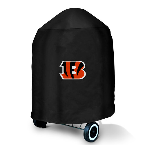 Cincinnati Bengals Primary Logo Heavy-Duty Grill Cover Kettle Style