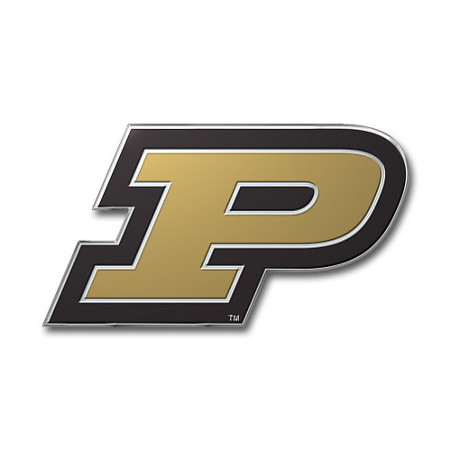 Purdue University - Purdue Boilermakers Embossed Color Emblem P Primary Logo Gold