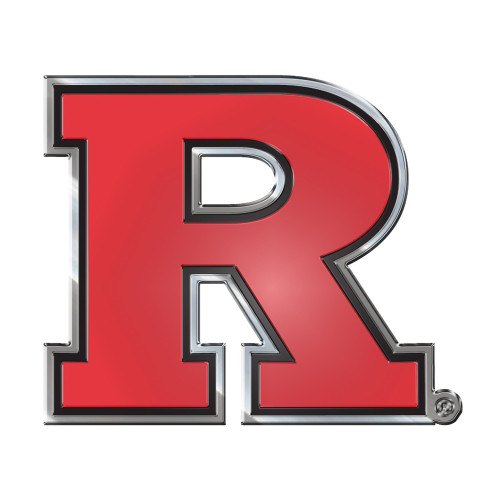 Rutgers University - Rutgers Scarlett Knights Embossed Color Emblem "Block R" Logo Red