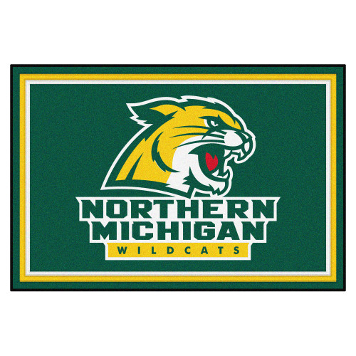 Northern Michigan University 5x8 Rug 59.5"x88"